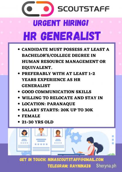 hr generalist jobs near me